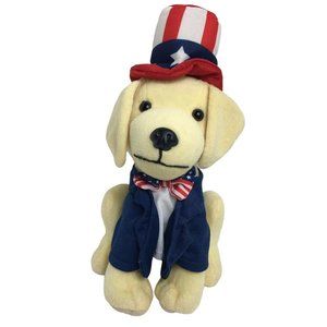 Raising Canes Chicken Push Puppy Dog 4th Of July Stars Stripes Red White Blue 7"